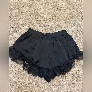 Black Silk Shorts